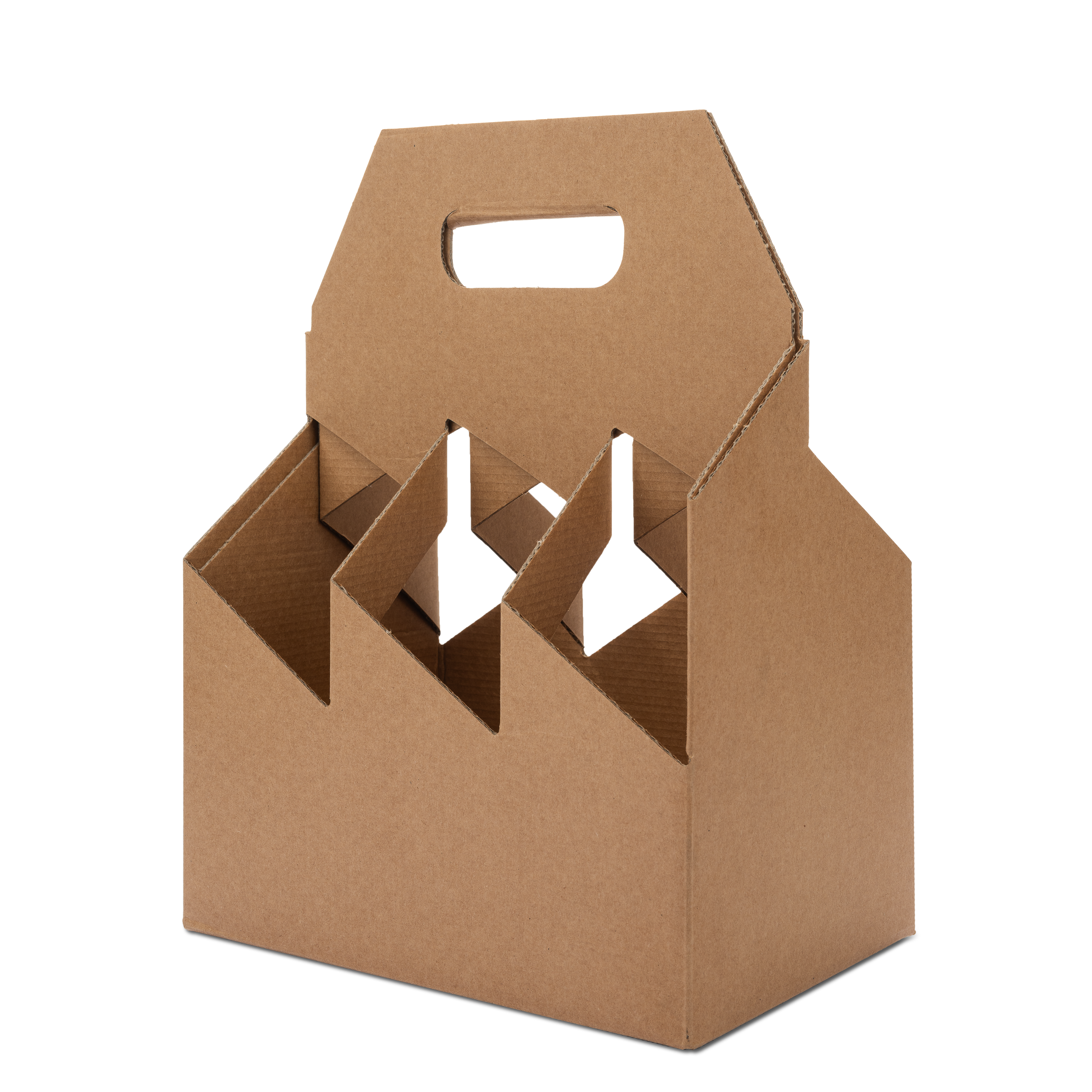 Scatole porta bottiglia avana- Printcentral - - -