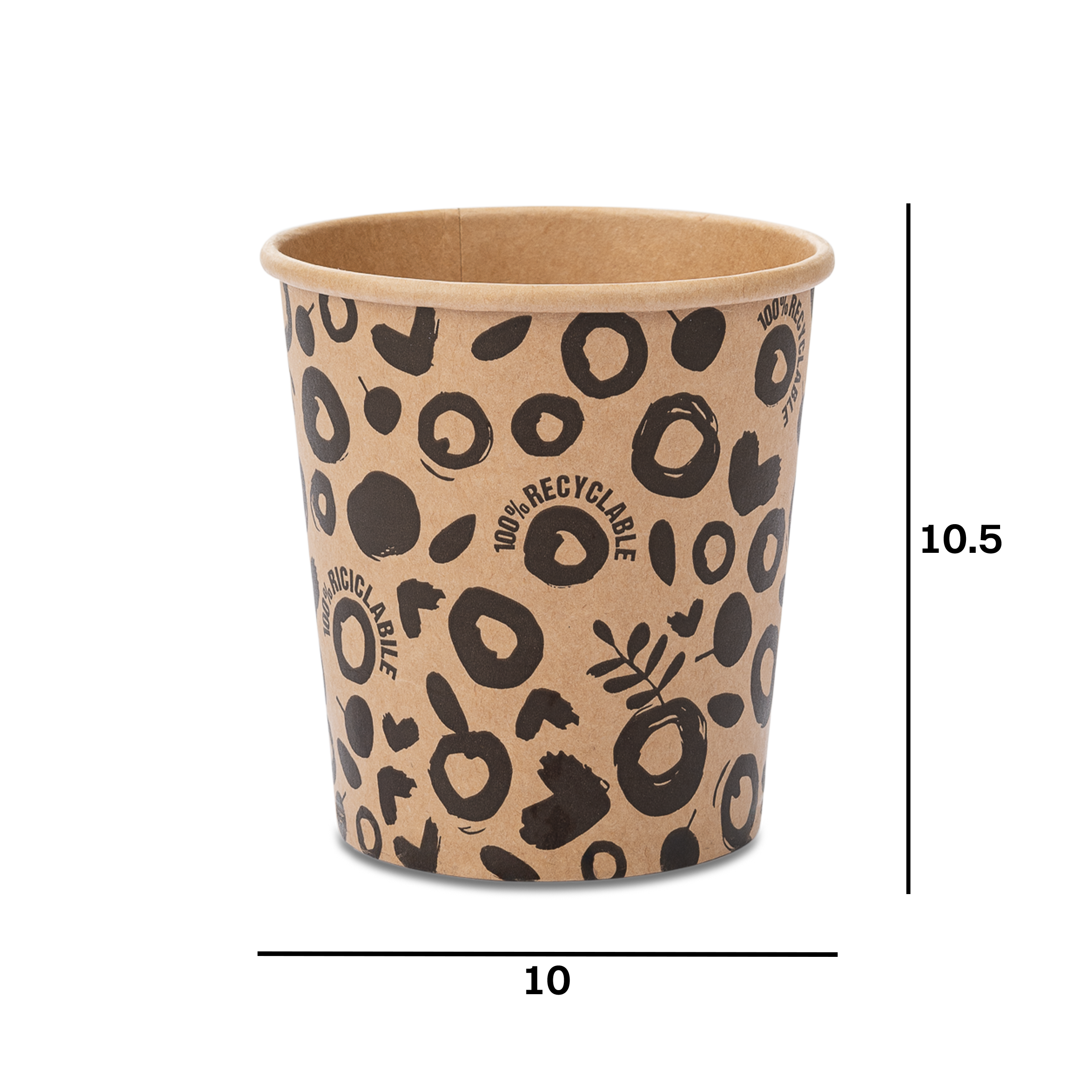 Contenitori + coperchio in cartoncino avana- Printcentral - - -