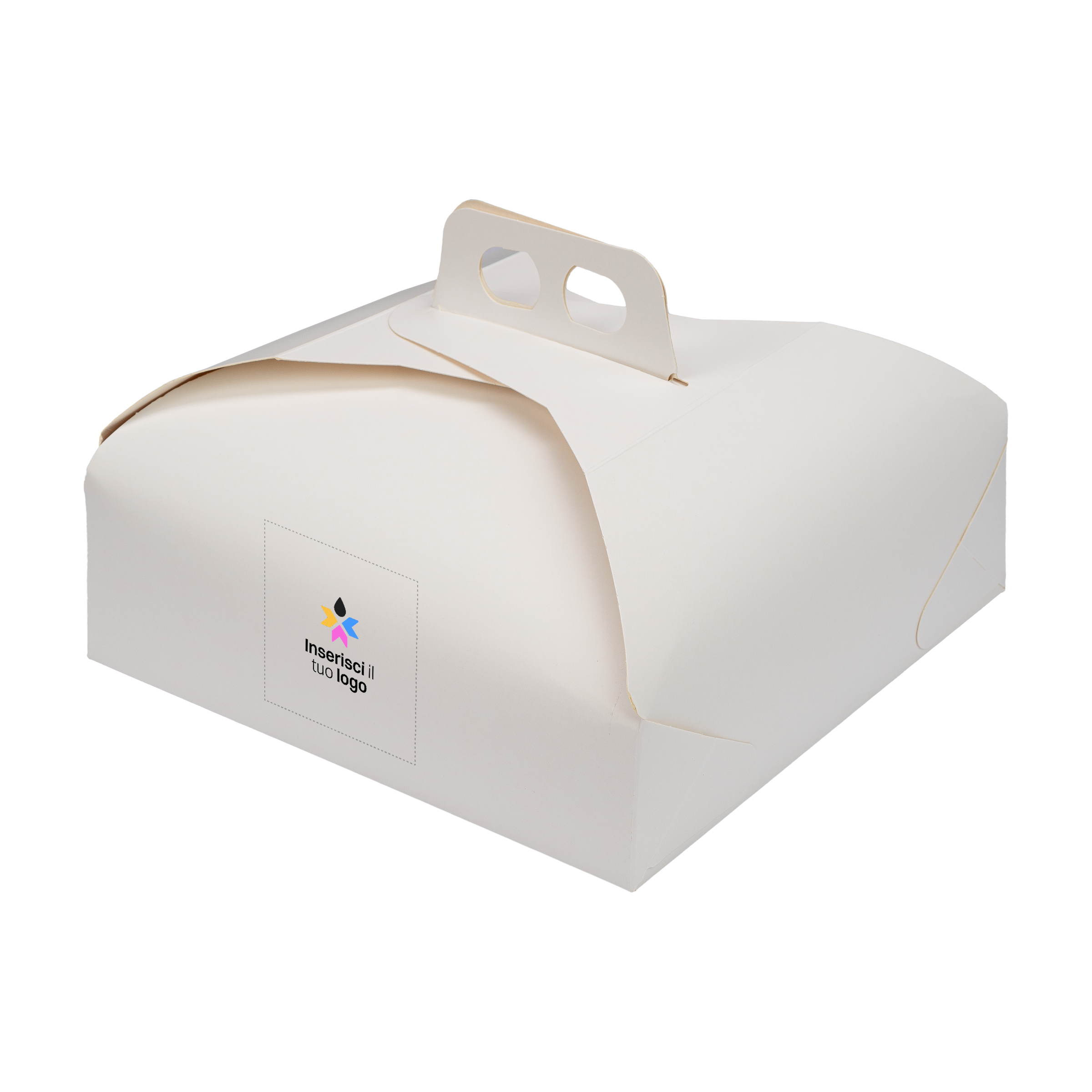 Scatole porta torta Standard bianco naturale- Printcentral - - -