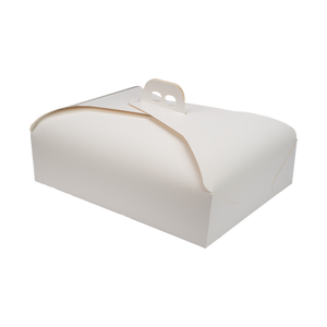 Scatole porta torta Rettangolari bianco naturale- Printcentral - - -