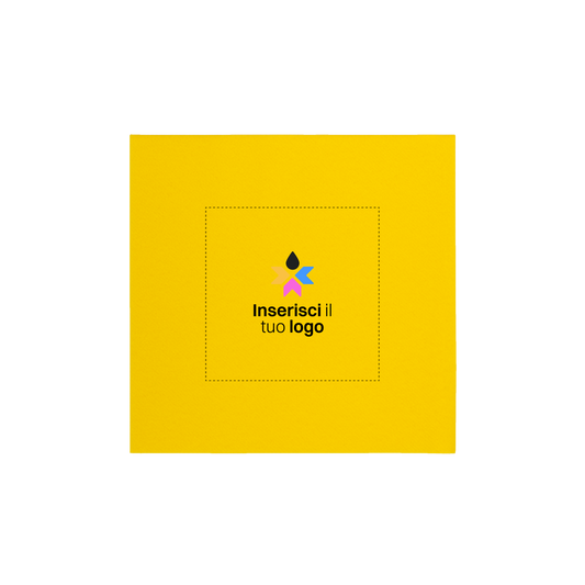 Tovaglioli carta secca fondo pieno giallo- Printcentral - - -