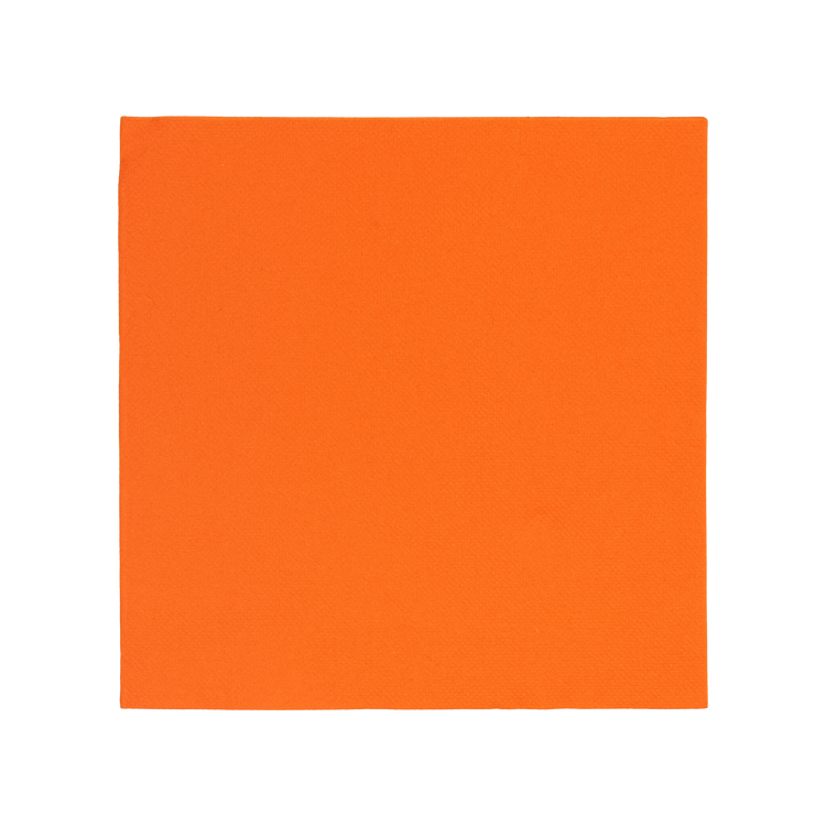 Tovaglioli microincollati fondo pieno arancio- Printcentral - - -