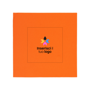 Tovaglioli microincollati fondo pieno arancio- Printcentral - - -