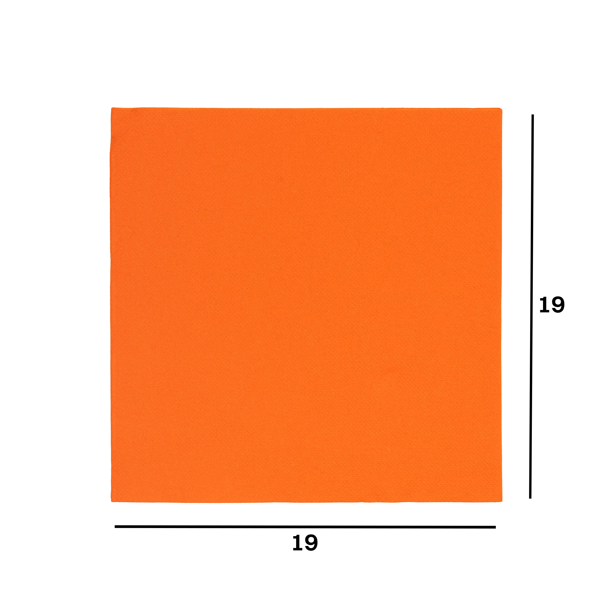 Tovaglioli microincollati fondo pieno arancio- Printcentral - - -