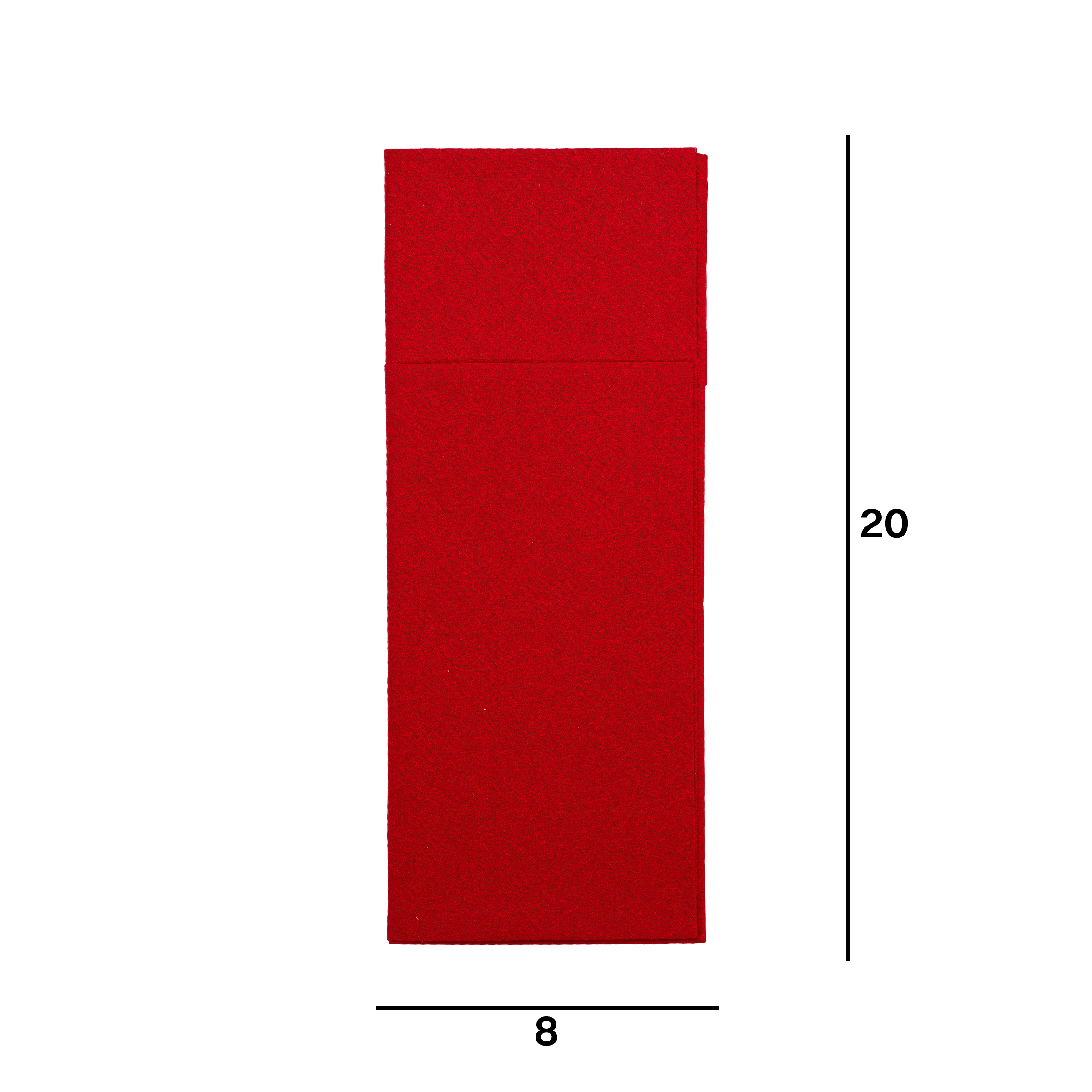 Tovaglioli Service fondo pieno rosso- Printcentral - - -