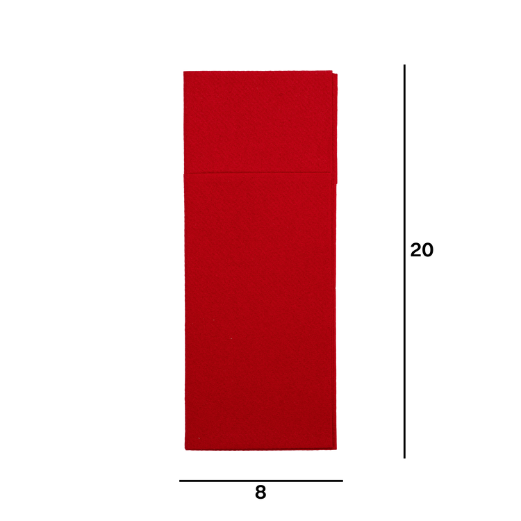 Tovaglioli Service fondo pieno rosso- Printcentral - - -
