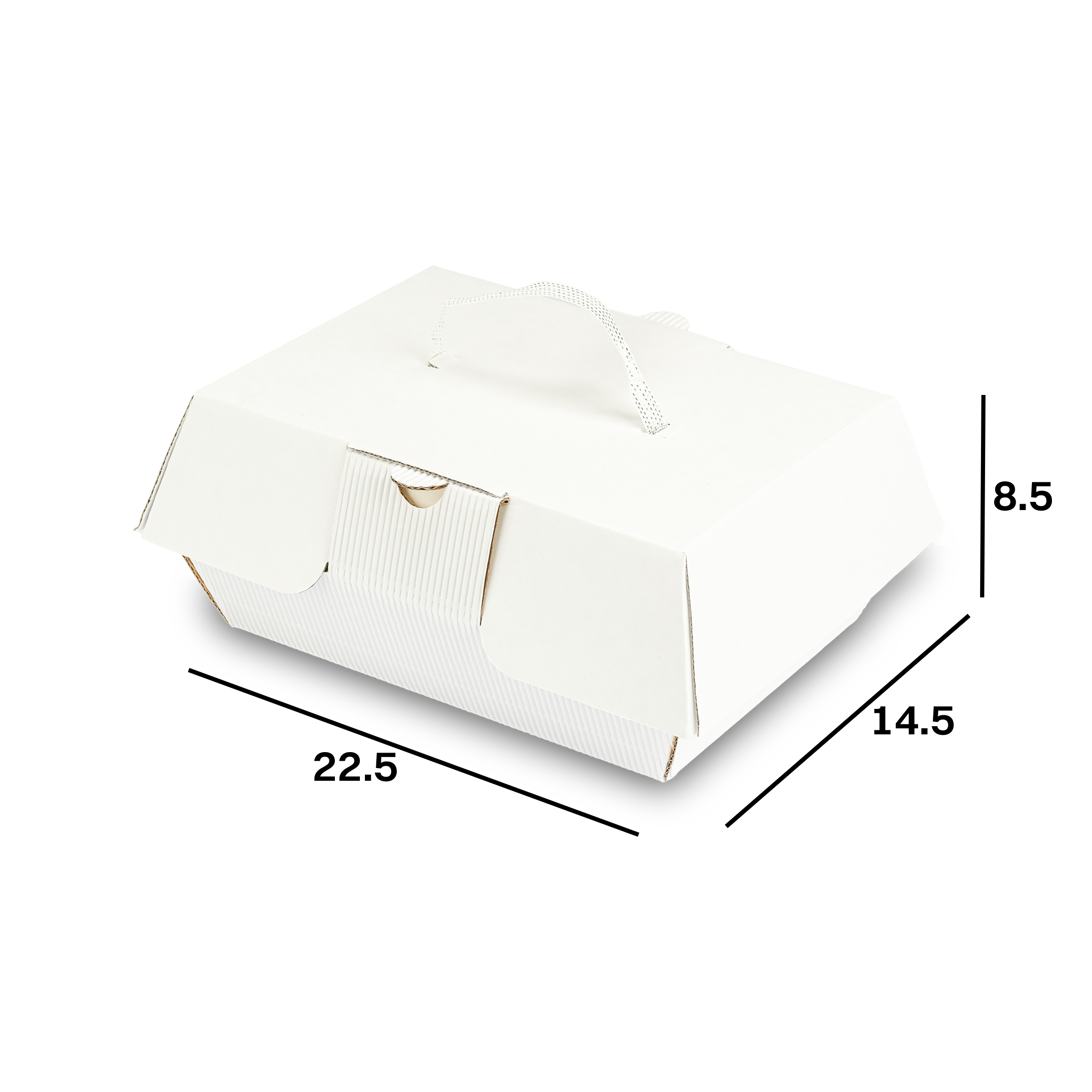 Scatole porta paste Cake Bag bianco- Printcentral - - -