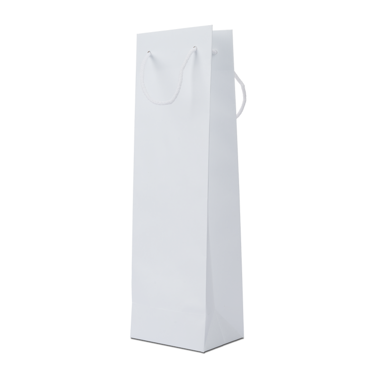Shopper in carta Portabottiglia Lux sealing bianco- Printcentral - - -