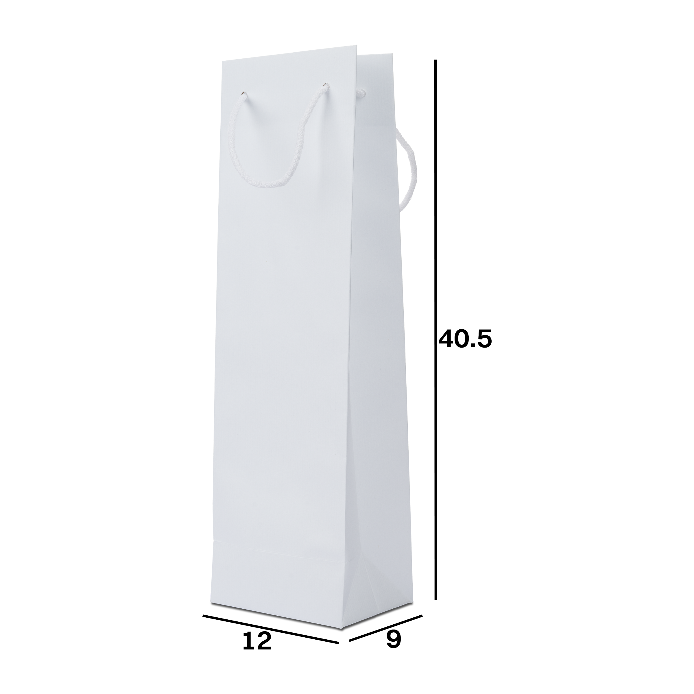 Shopper in carta Portabottiglia Lux sealing bianco- Printcentral - - -
