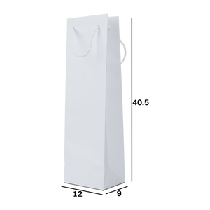 Shopper in carta Portabottiglia Lux sealing bianco- Printcentral - - -