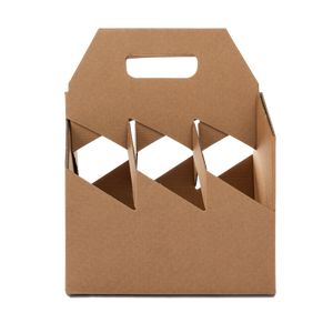 Scatole porta bottiglia avana- Printcentral - - -