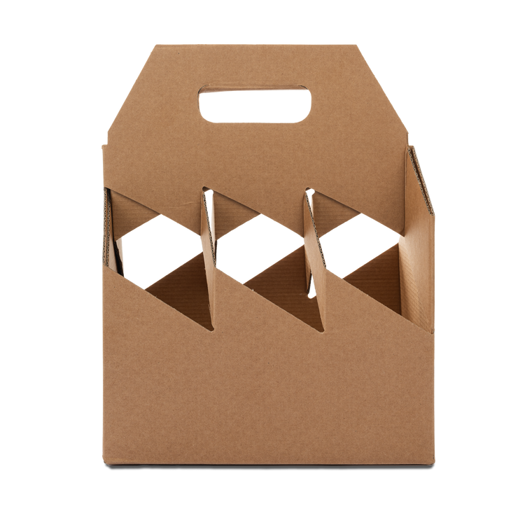 Scatole porta bottiglia avana- Printcentral - - -