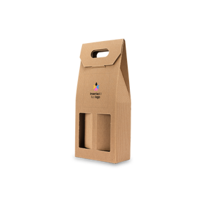 Scatole porta bottiglia avana- Printcentral - - -