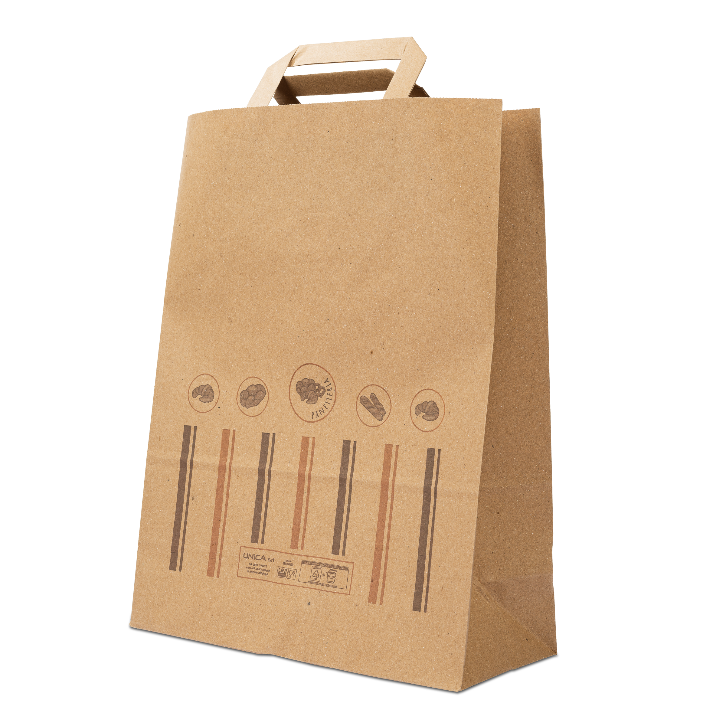 Shopper in carta Foodbag Panetteria avana- Printcentral - - -