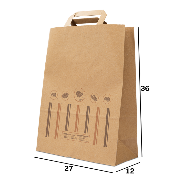 Shopper in carta Foodbag Panetteria avana- Printcentral - - -