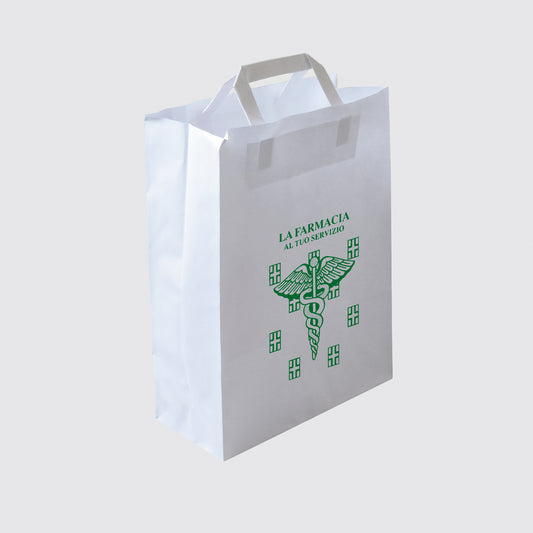 Shopper in carta bianco Linea Farmacia- Printcentral - - -