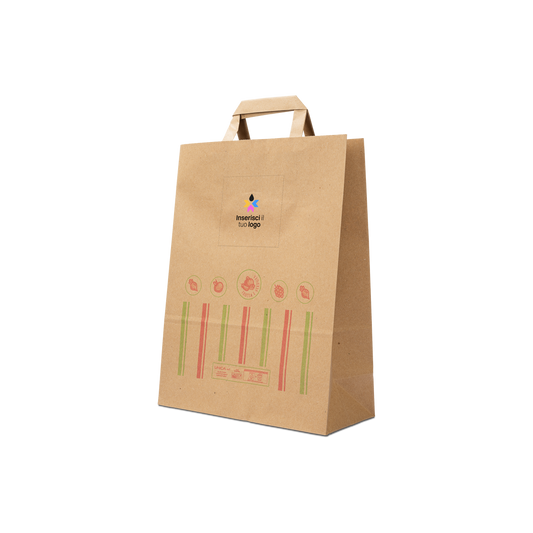 Shopper in carta Foodbag Frutta e verdura avana- Printcentral - - -