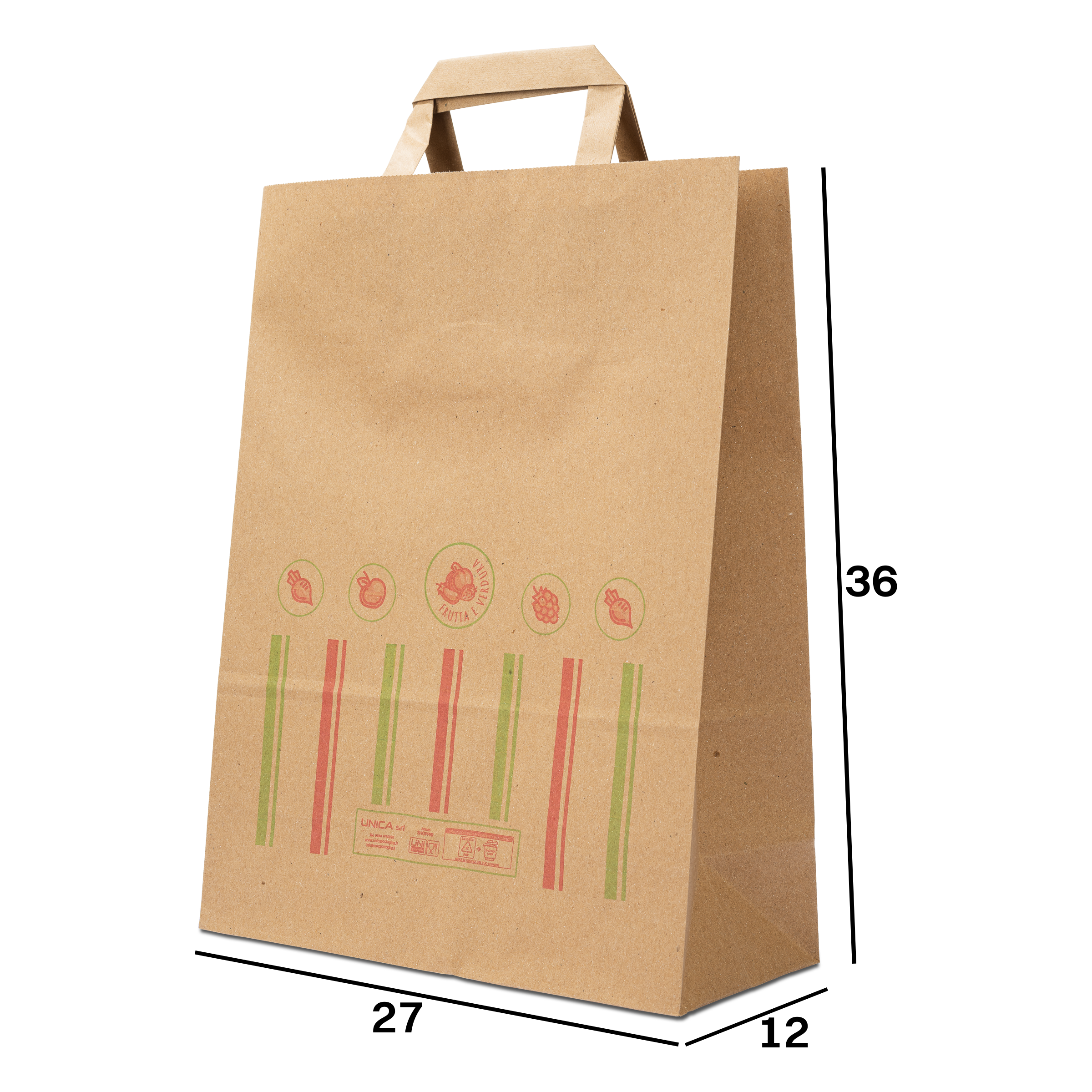 Shopper in carta Foodbag Frutta e verdura avana- Printcentral - - -