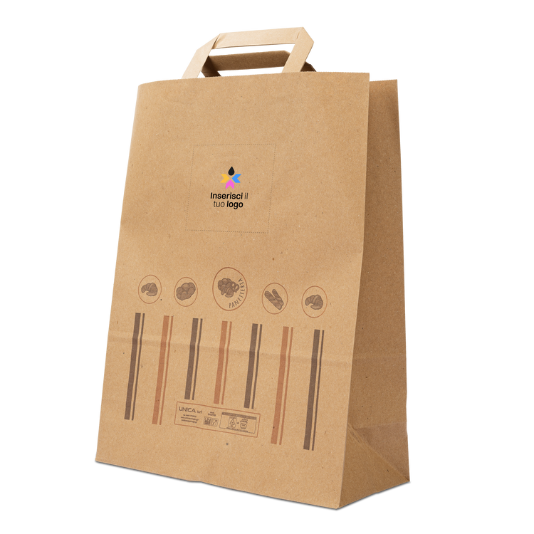 Shopper in carta Foodbag Panetteria avana- Printcentral - - -