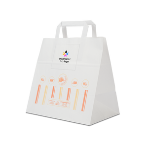 Shopper in carta Foodbag Gastronomia bianco- Printcentral - - -