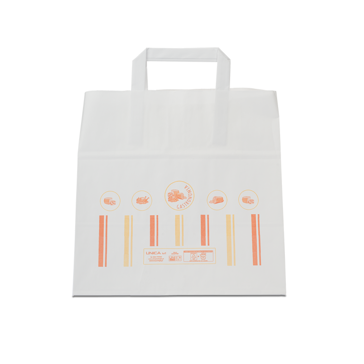 Shopper in carta Foodbag Gastronomia bianco- Printcentral - - -