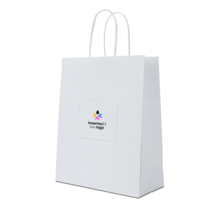 Shopper in carta Elegance sealing bianco- Printcentral - - -