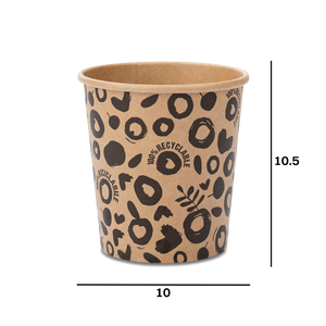 Contenitori + coperchio in cartoncino avana- Printcentral - - -