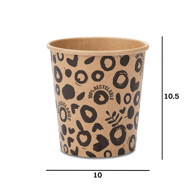 Contenitori + coperchio in cartoncino avana- Printcentral - - -