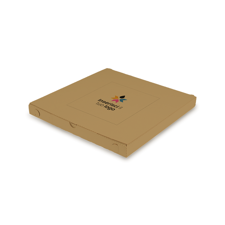 Scatola avana porta pizza 32,5x32,5x3cm- Printcentral - - -