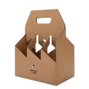Scatole porta bottiglia avana- Printcentral - - -