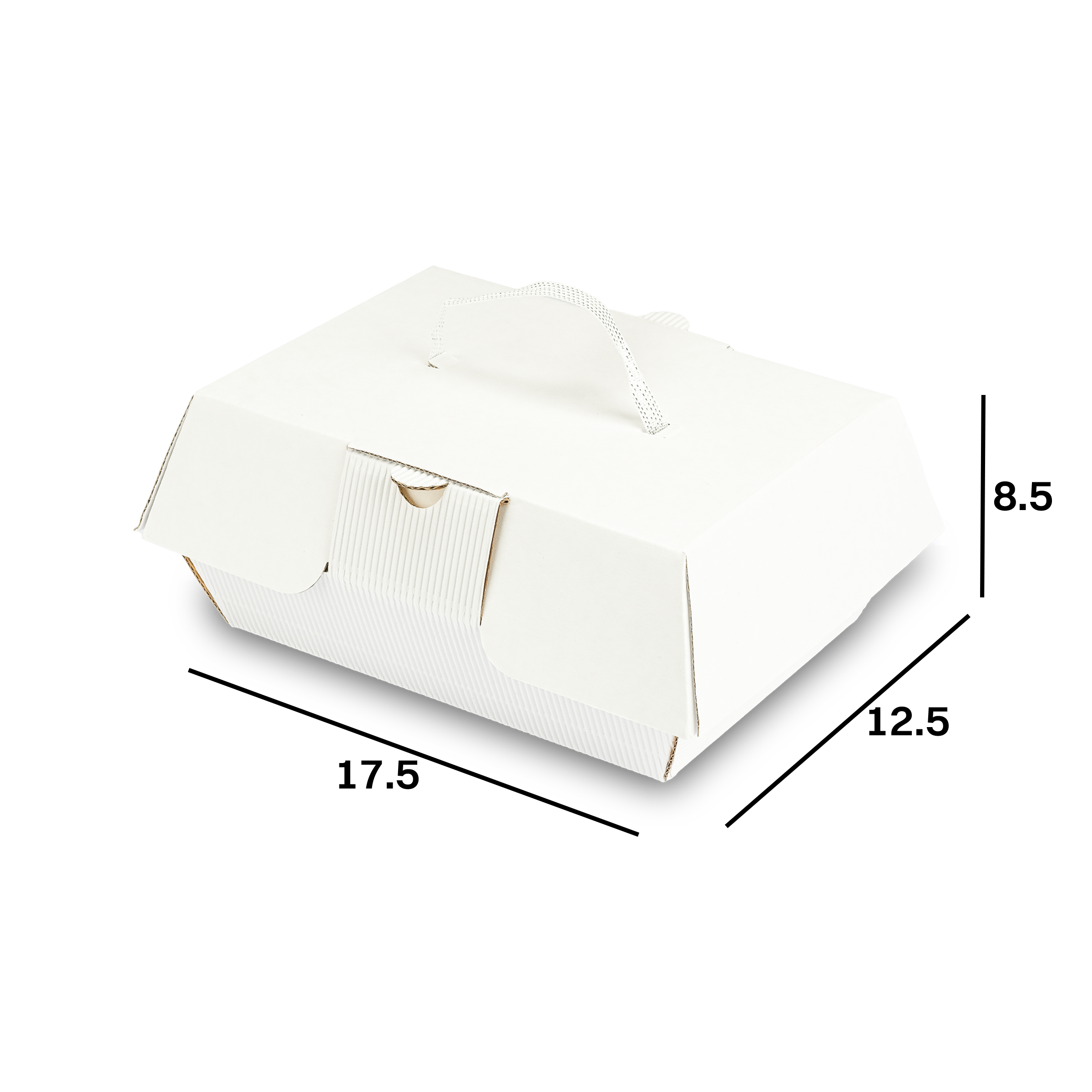 Scatole porta paste Cake Bag bianco- Printcentral - - -