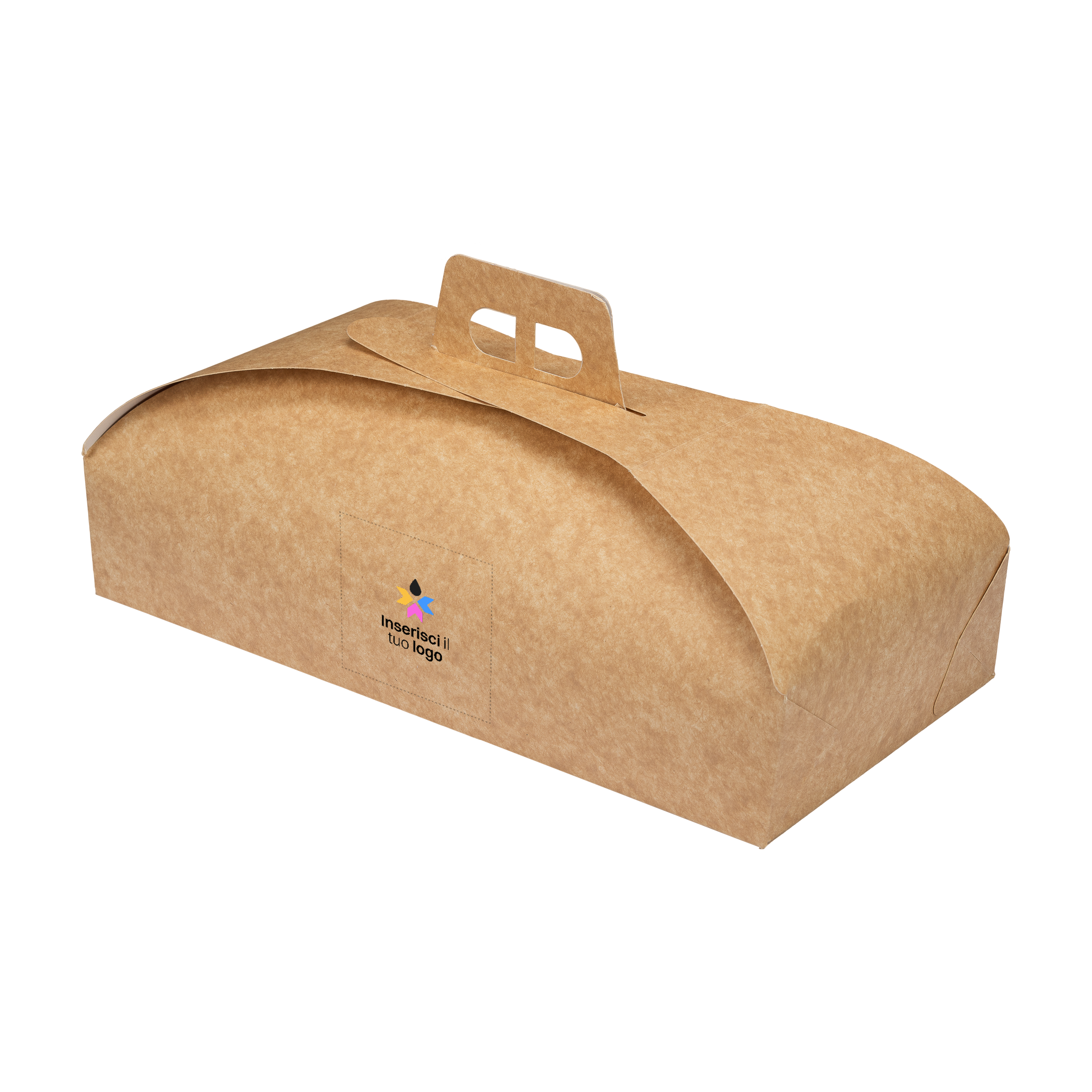 Scatole porta torta Rettangolari avana- Printcentral - - -