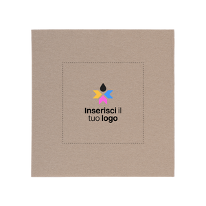 Tovaglioli microincollati fondo pieno tortora- Printcentral - - -