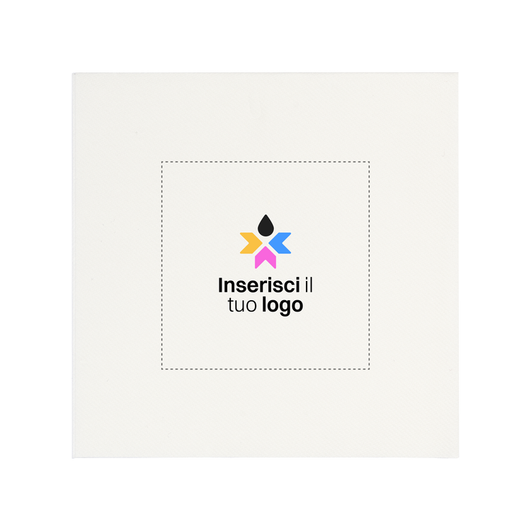 Tovaglioli microincollati fondo pieno bianco- Printcentral - - -