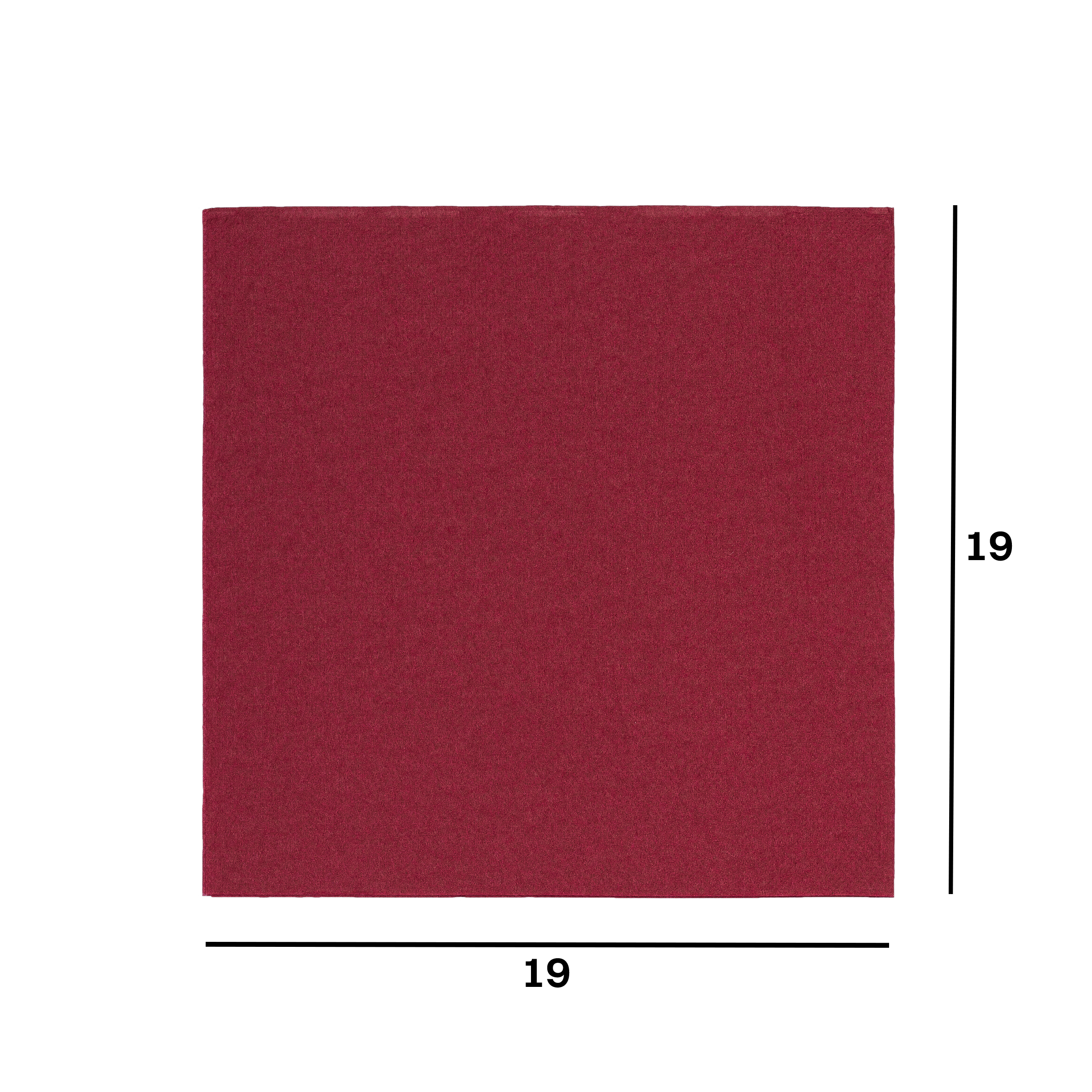 Tovaglioli microincollati fondo pieno bordeaux- Printcentral - - -