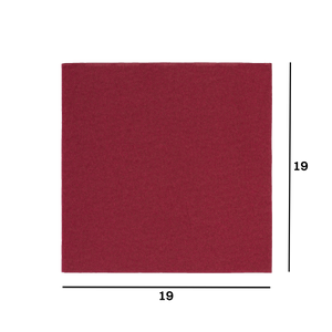 Tovaglioli microincollati fondo pieno bordeaux- Printcentral - - -