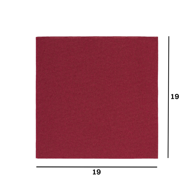 Tovaglioli microincollati fondo pieno bordeaux- Printcentral - - -