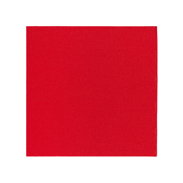 Tovaglioli microincollati fondo pieno rosso- Printcentral - - -