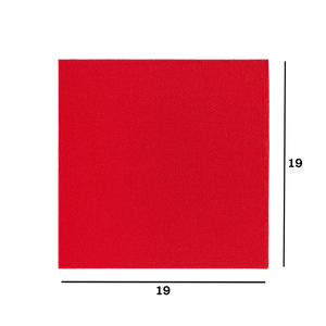 Tovaglioli microincollati fondo pieno rosso- Printcentral - - -