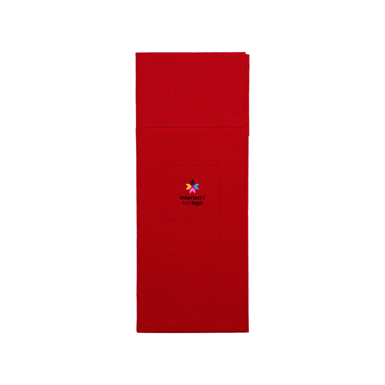 Tovaglioli Service fondo pieno rosso- Printcentral - - -