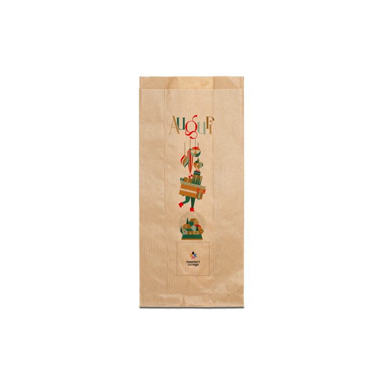 Sacchetti in carta avana Politenati Natale- Printcentral - - -