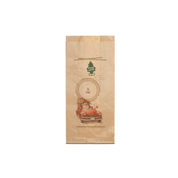 Sacchetti in carta avana Politenati Natale- Printcentral - - -