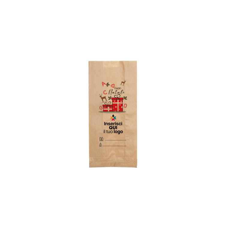 Sacchetti in carta avana Politenati Natale- Printcentral - - -