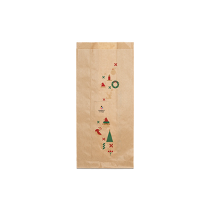 Sacchetti in carta avana Politenati Natale- Printcentral - - -