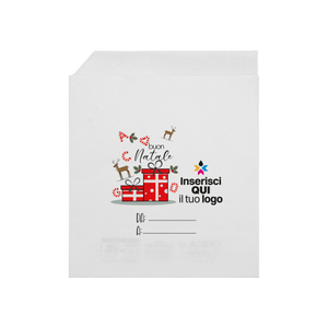Sacchetti in carta bianco Prendi panino Natale- Printcentral - - -