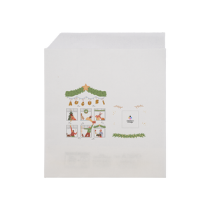 Sacchetti in carta bianco Prendi panino Natale- Printcentral - - -