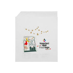 Sacchetti in carta bianco Prendi panino Natale- Printcentral - - -