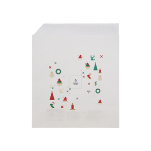 Sacchetti in carta bianco Prendi panino Natale- Printcentral - - -