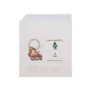 Sacchetti in carta bianco Prendi panino Natale- Printcentral - - -