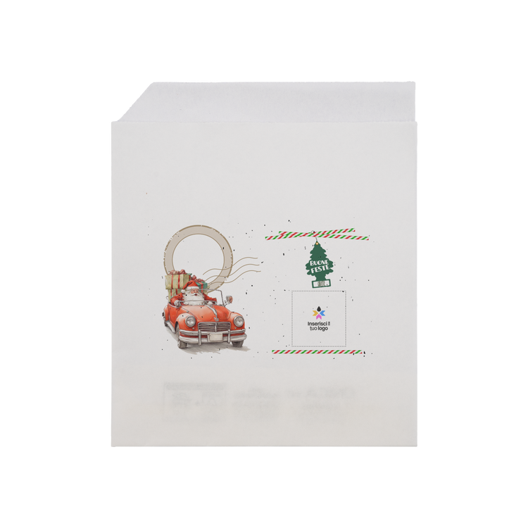 Sacchetti in carta bianco Prendi panino Natale- Printcentral - - -